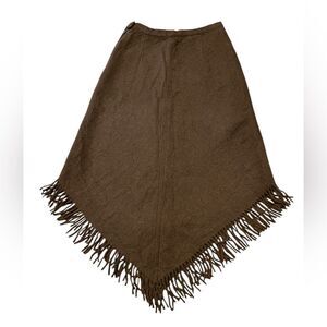 Womens’ Peruvian Connection Brown Baby Alpaca Skirt Size 8